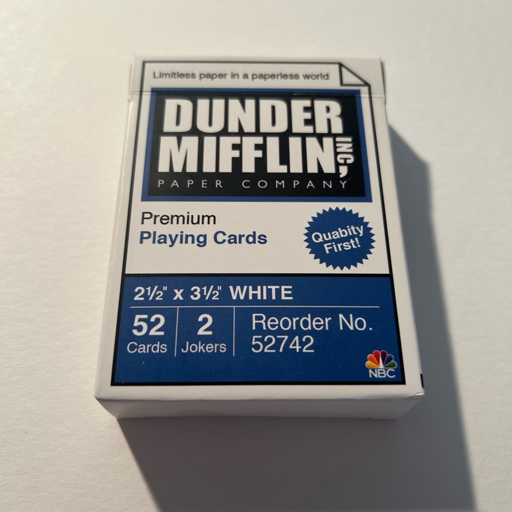 White and Blue Premium Playing Cards
